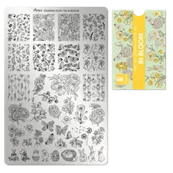 In Bloom, Stamping Plade NO. 130 stampingplade, Moyra